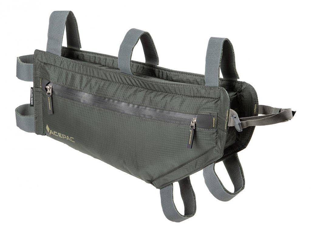 Acepac Zip Frame Bag M MKIII with seven Velcro straps and front attachment